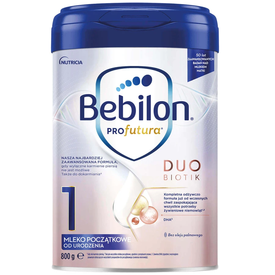 Bebilon Profutura DuoBiotik 1 Säuglingsnahrung, ab der Geburt, 2 × 800 g, Nutricia