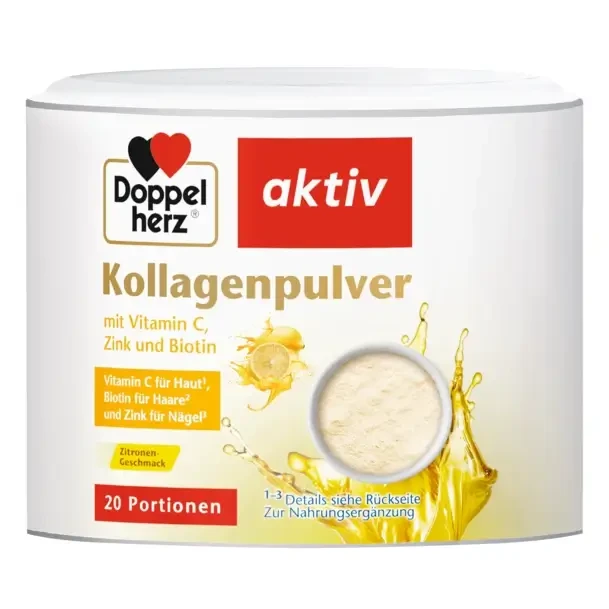 Doppelherz aktiv Collageenpoeder met vitamine C, zink en biotine, 150 g