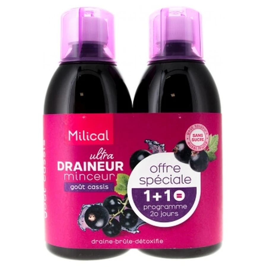 Milical Ultra Draineur Minceur Lot de 2 x 500 ml