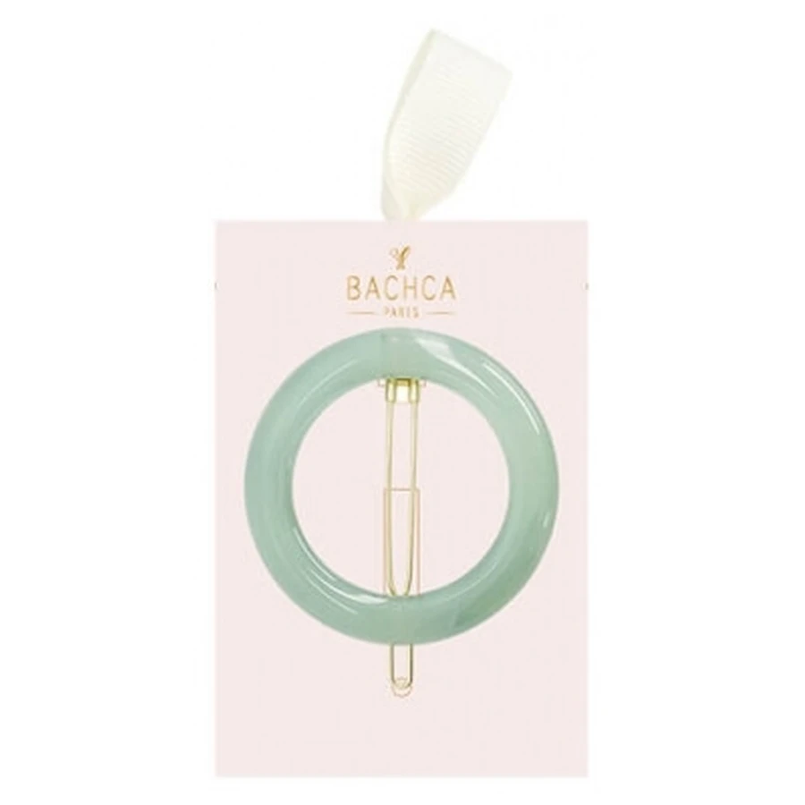 Bachca Runde Haarspange, Aquamarin-Grün