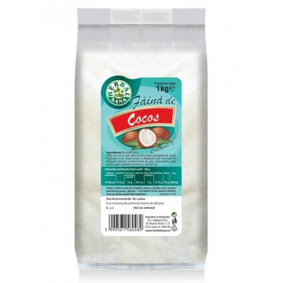 Farina di cocco, 1 kg, Herbal Sana