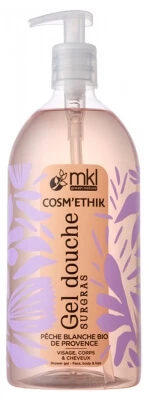 MKL Green Nature Cosm'Ethik Biologische witte perzik uit de Provence Hydraterende douchegel 1 L