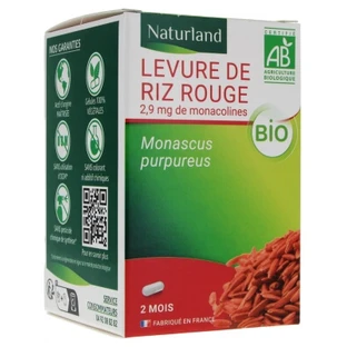 Naturland Drojdie de orez roșu ecologică, 60 de capsule vegetale