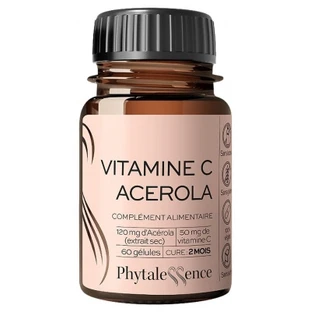 Phytalessence Vitamina C de acerola, 60 cápsulas
