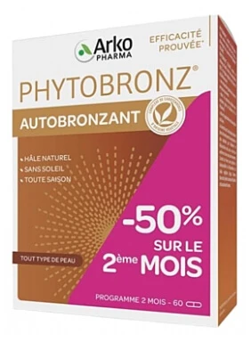 Arkopharma Phytobronz Zelfbruiner, 60 capsules