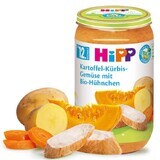 Menu con pollo, patate e zucca, 250 g, Hipp