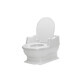 Mini toilette per bambini, +18M, Bianco, Posteriore