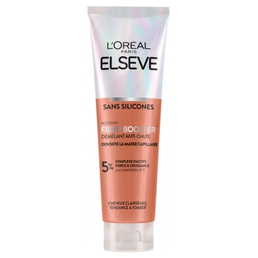 L'Oréal Paris Elseve Fiber Booster, desenredante sin siliconas contra la caída del cabello, 150 ml