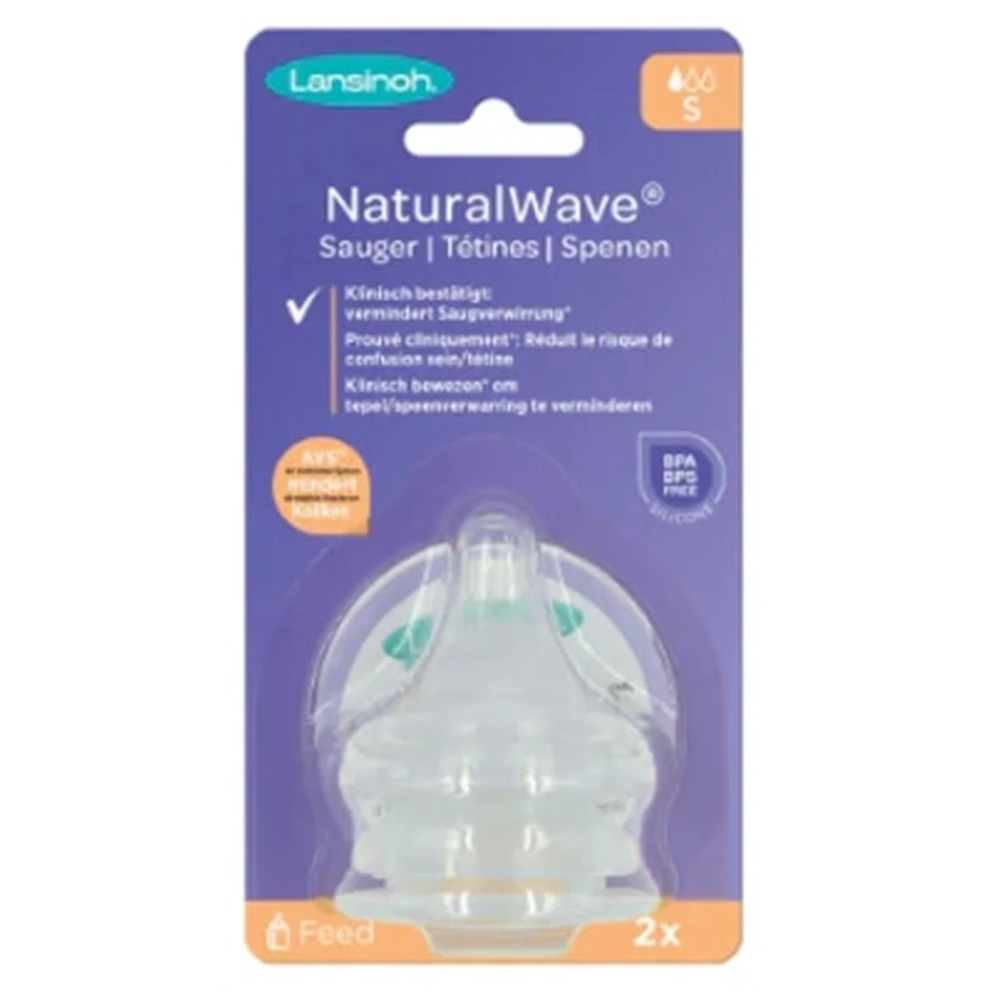 Lansinoh Natural Wave 2 Slow-Flow Nipples
