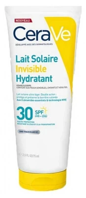 CeraVe Onzichtbare hydraterende zonnebrandlotion SPF 30, 75 ml