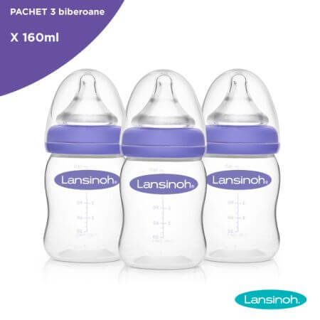 Confezione da 3 flaconi, 160 ml, Lansinoh