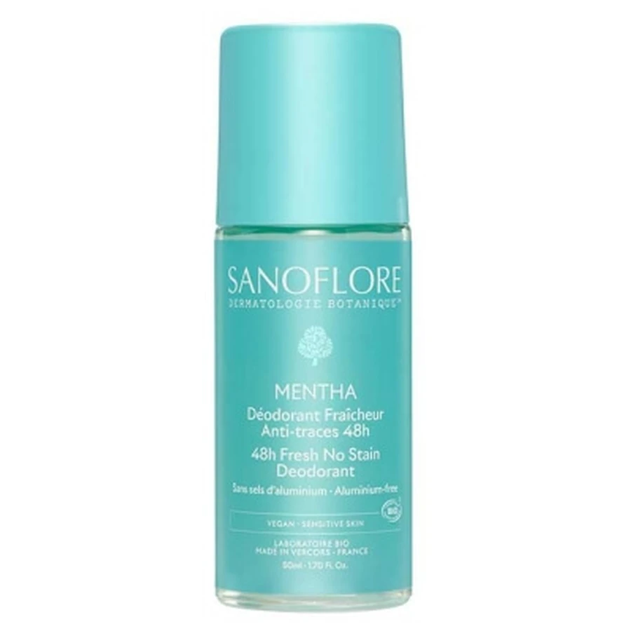 Sanoflore 48-Stunden-Frische Bio-Mentha-Roll-On-Deodorant, 50 ml
