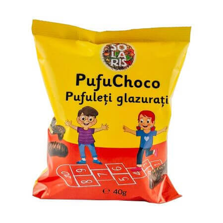 Pâte feuilletée glacée Pufu choco, 40g, Solaris