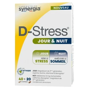 Synergia D-Stress Dag & Nacht, 60 tabletten