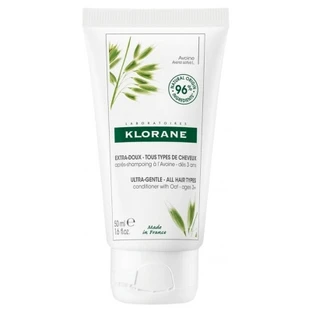 Klorane Extra-Gentle – Odżywka owsiana do wszystkich rodzajów włosów, 50 ml