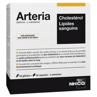 NHCO Arteria – cholesterol i lipidy we krwi – 56 kapsułek żelowych + 56 kapsułek