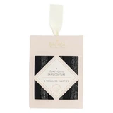 Bachca Nahtlose Gummibänder, schwarz & Lurex, 6er-Pack