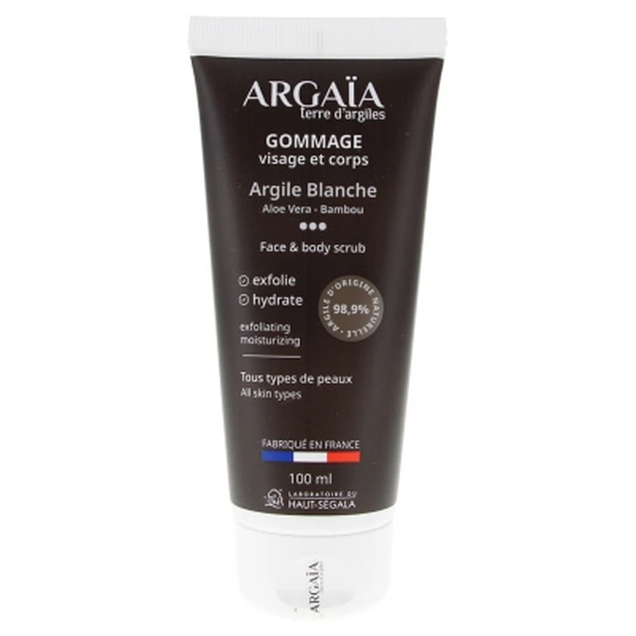 Argaïa White Clay Face and Body Scrub 100 ml