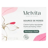 Melvita Source de Roses Biologische Hydraterende en Vullende Crème Navulling, 50 ml