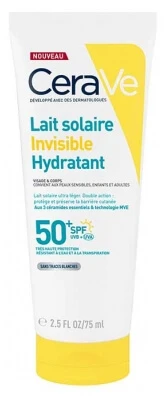 CeraVe Onzichtbare hydraterende zonnebrandcrème SPF 50+ 75 ml