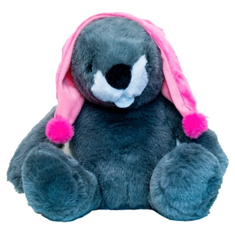 Mijn kleine warmwaterkruikje in de vorm van een bever met afneembare hoes en een mutsje