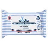 Toallitas limpiadoras compostables a base de agua Dodie, 50 toallitas, tamaño grande