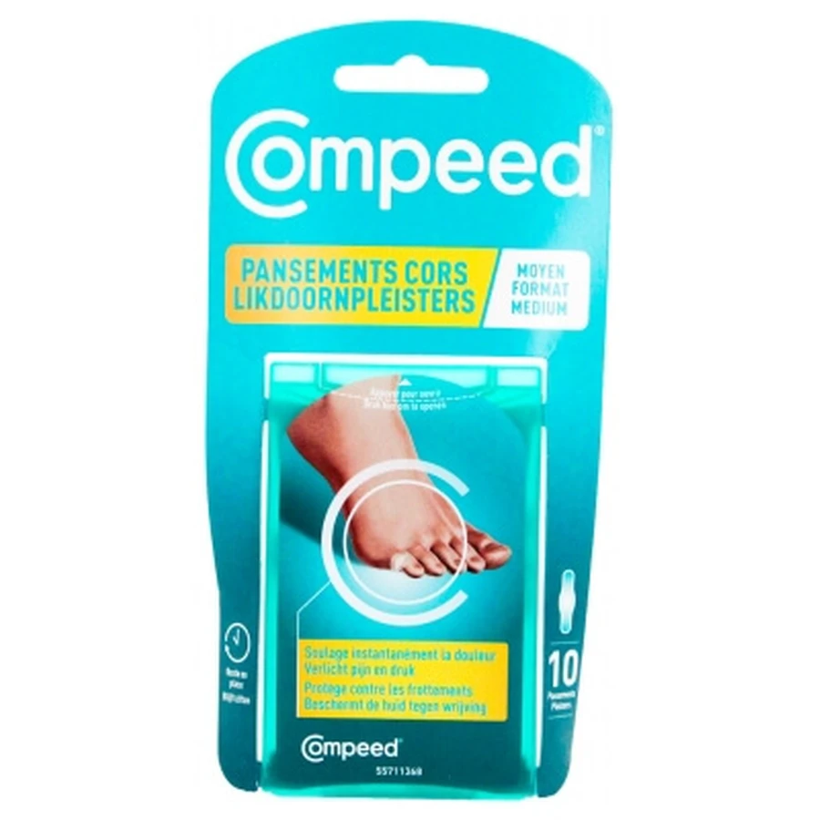 Compeed likdoornpleisters, middelgroot, 10 stuks
