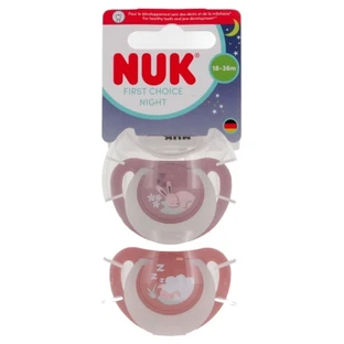 Chupetes de silicona NUK First Choice Night, de 18 a 36 meses