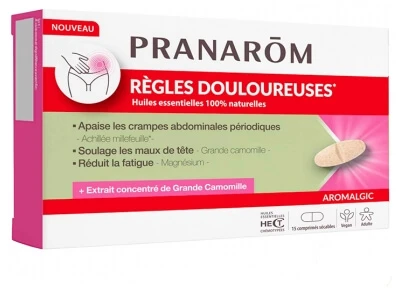 Pranarôm Aromalgic tegen pijnlijke menstruaties, 15 tabletten