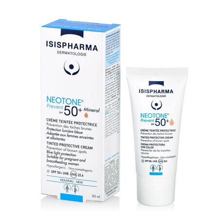 Isispharma Neotone Prevent Meekleurende Crème SPF50+, 30 ml