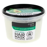 Mascarilla capilar reparadora natural de Organic Shop con aguacate y miel, 250 ml