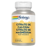 Solaray: Citrato de calcio y citrato de magnesio, 90 cápsulas vegetarianas con vitamina D