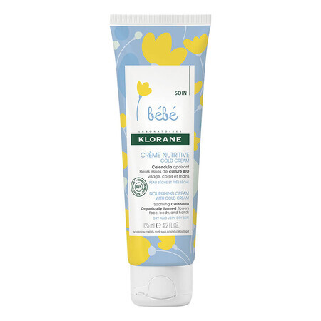 Voedende Crème met Koude Crème, 125 ml, Klorane Baby