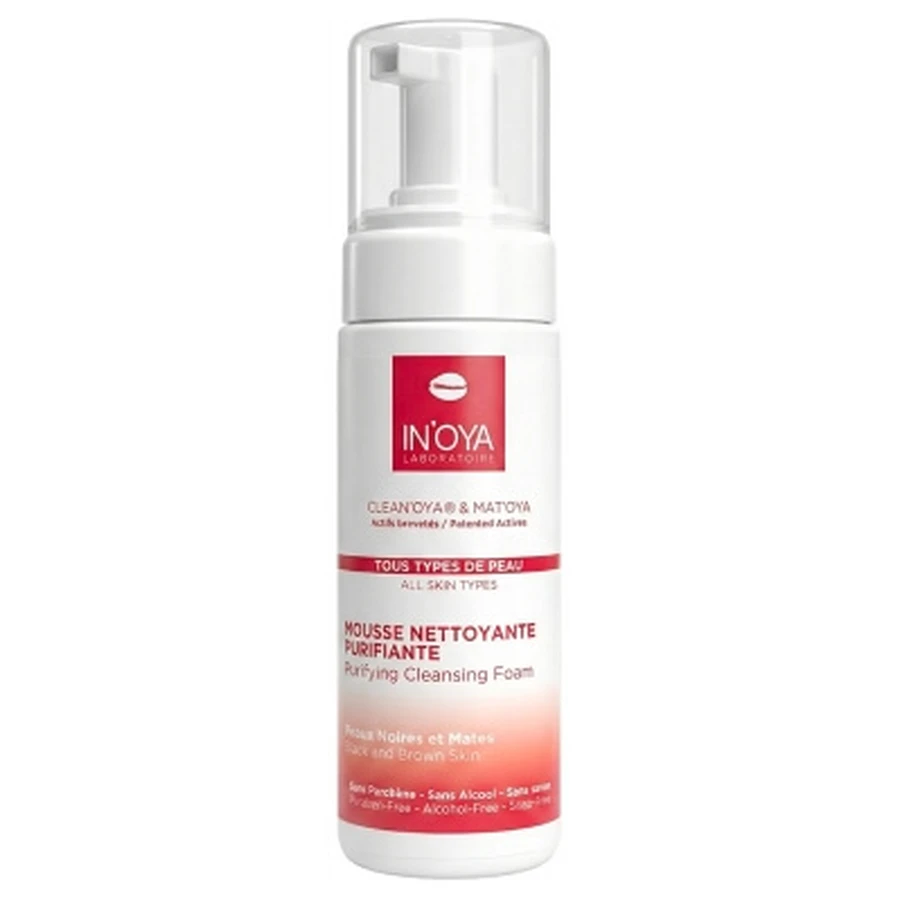 In'Oya Clean'Oya și Mat'Oya Spumă demachiantă purificatoare pentru tenul negru și mat 150 ml
