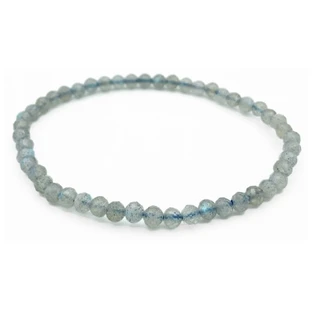 Bracciale Natura con labradorite sfaccettata quadrata