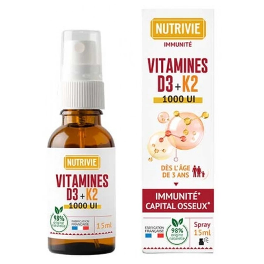 Nutrivie Vitamina D3 + K2 en spray, 15 ml
