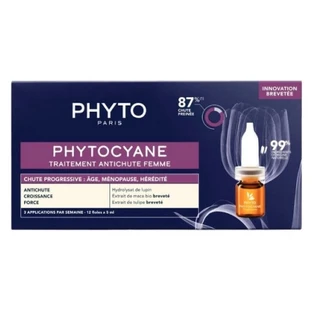 Phyto Phytocyane Progressive Haarausfall-Behandlung für Frauen, 12 x 5 ml