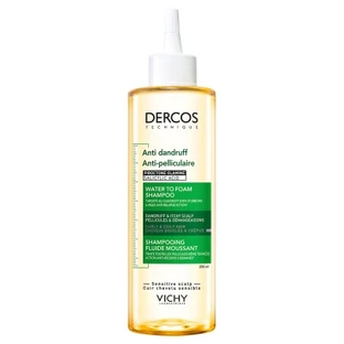 Vichy Dercos Shampoo liquido schiumogeno antiforfora per capelli ricci e crespi, 200 ml