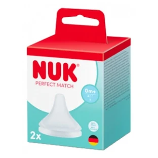 NUK Perfect Match 2 Tétines Silicone Perçage S Anti Colique 0 Mois et +