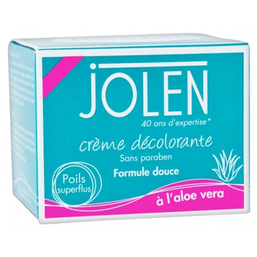 Jolen Crème Décolorante Formule Douce à l'Aloe Vera 125 ml + Activateur 30 g