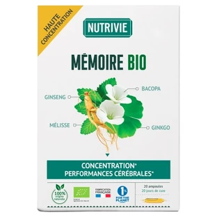 Nutrivie Complex pentru memorie, bio, 20 de fiole