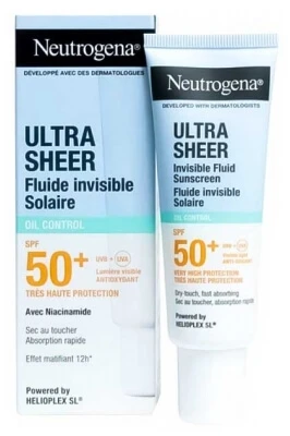 Neutrogena Ultra Sheer Invisible Oil-Control Zonnebrandcrème SPF 50+ 50 ml