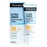 Neutrogena Ultra Sheer Invisible Hydraterende Zonnebrandcrème SPF 50, 50 ml