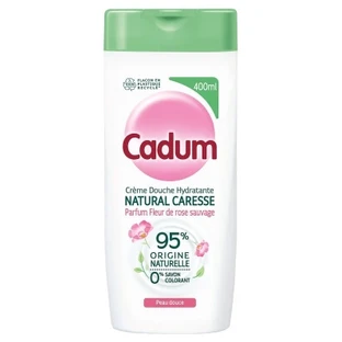 Cadum Natural Caresse Crema doccia idratante ai fiori di rosa selvatica 400 ml