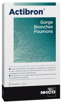 NHCO Actibron Keel, Bronchiën en Longen 28 capsules