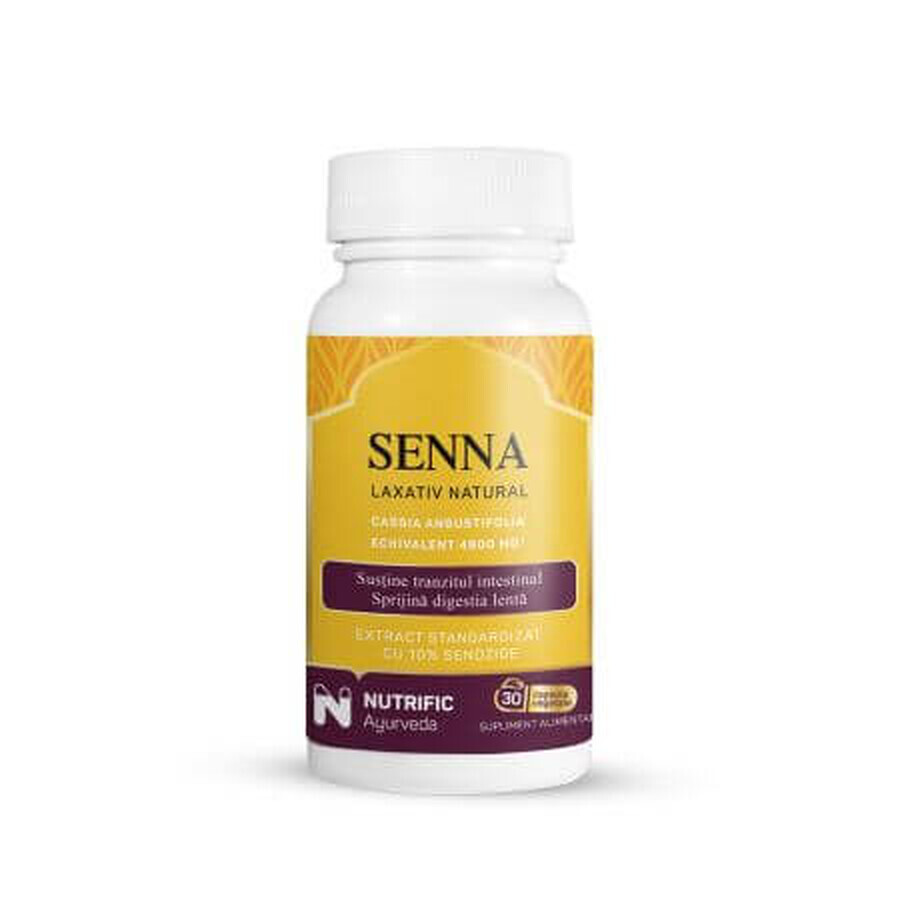 Senna Laxativ Natural, 30 capsule, Nutrific