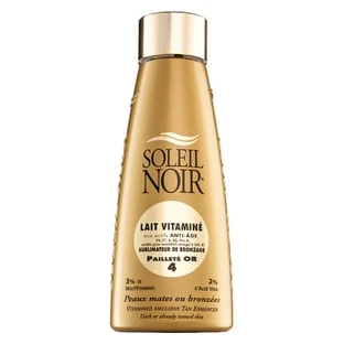 Soleil Noir Vitamin-angereicherte Bräunungslotion mit 4 goldenen Glitzerpartikeln, 150 ml