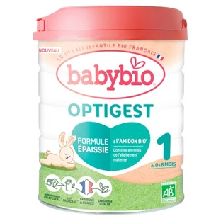 Babybio Optigest 1 Latte artificiale addensato per bambini da 0 a 6 mesi, biologico, 800 g