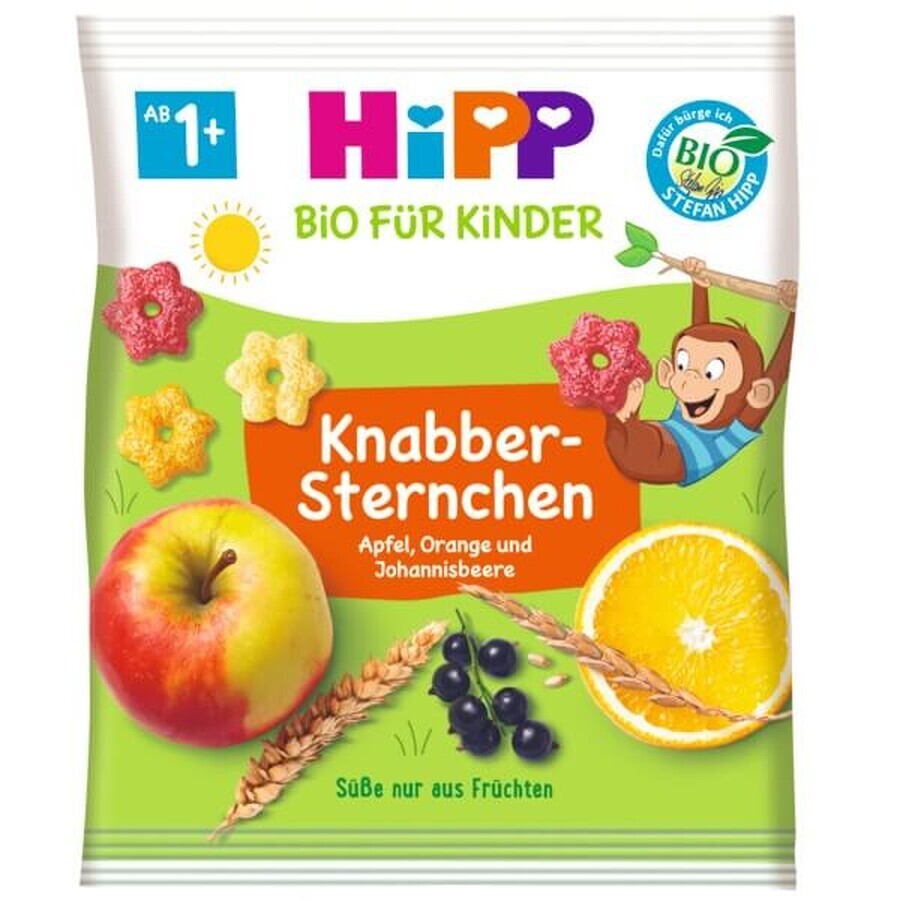 Knuspersterne mit Apfel, Orange und schwarzer Johannisbeere, 30 g, Hipp