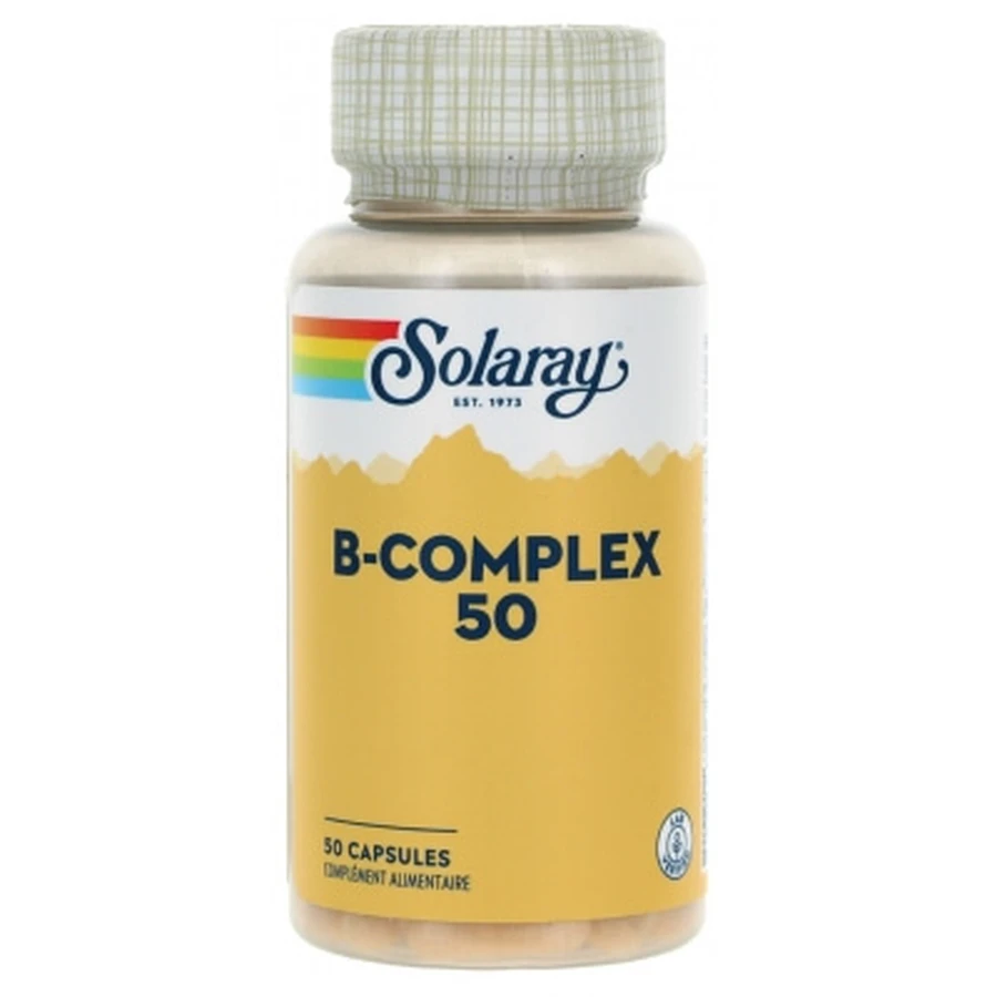 Solaray Complejo B, 50 cápsulas